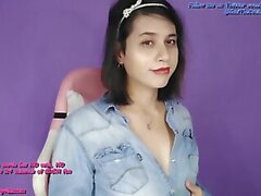 submissive beautiful pinay shemale slave gets her breasts and butt shredded by vibrators