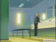 Cute hentai schoolgirl fucked shemale anime in the class