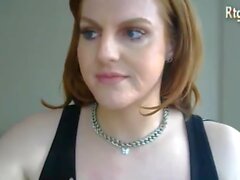 brunette american transwoman with small cock toys ass on webcam
