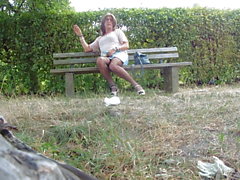 Tranny chillin in the Park