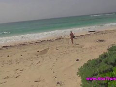 Ana Mancini Sexy bikini on the beach
