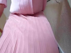 My pink pleated skirt
