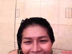Ladyboy Gof Takes Shower
