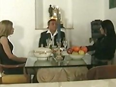 Couple invites a shemale for dinner